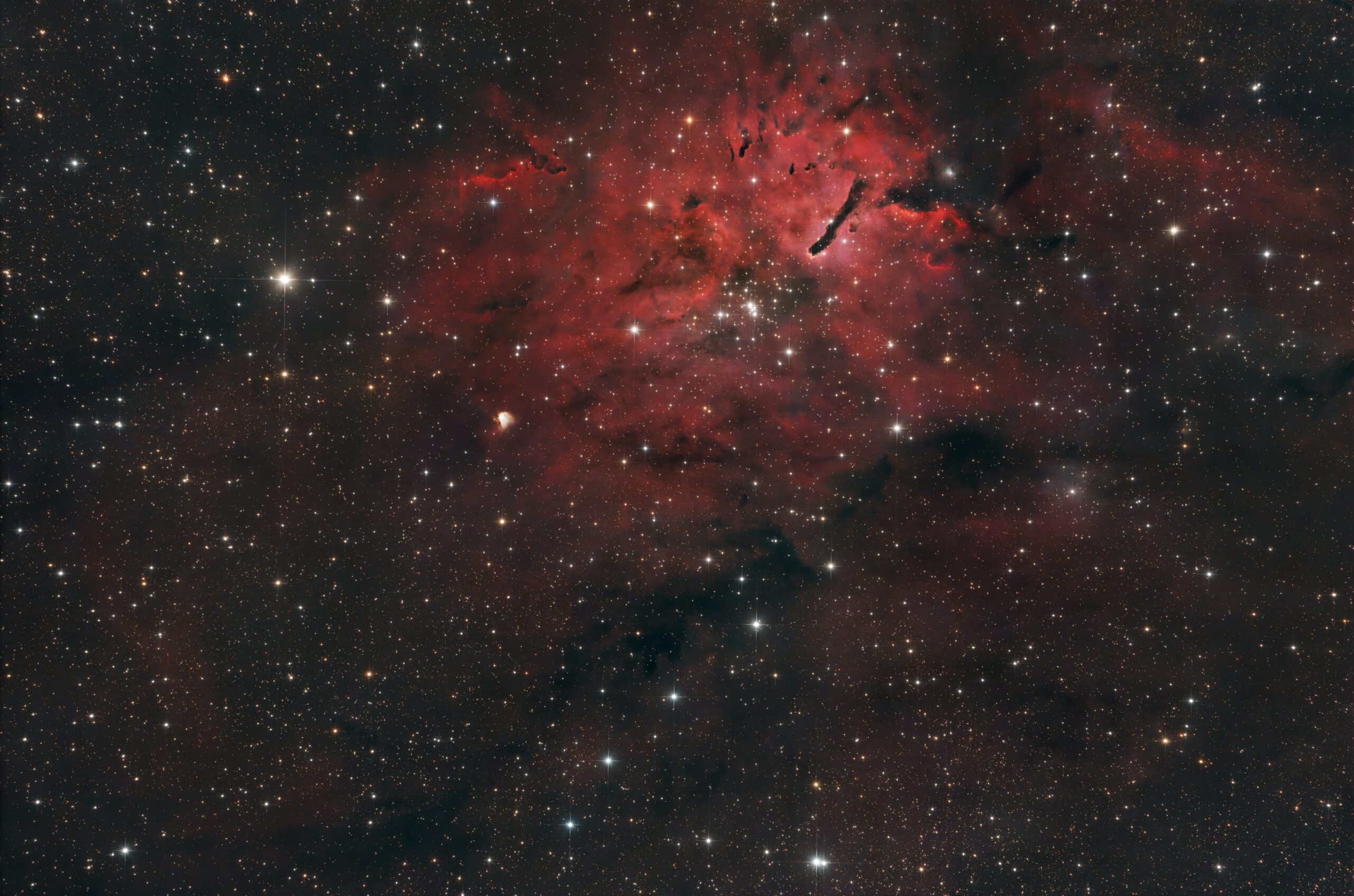 Reflection nebula in Vulpecula-lindicastrophotography