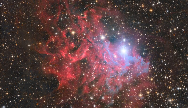 Flaming star nebula - lindic astrophotography